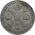 Haus Habsburg Milano Kronentaler 1794 M  Franz II. 1792-1835